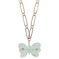 Butterfly Horn Embellished Charm