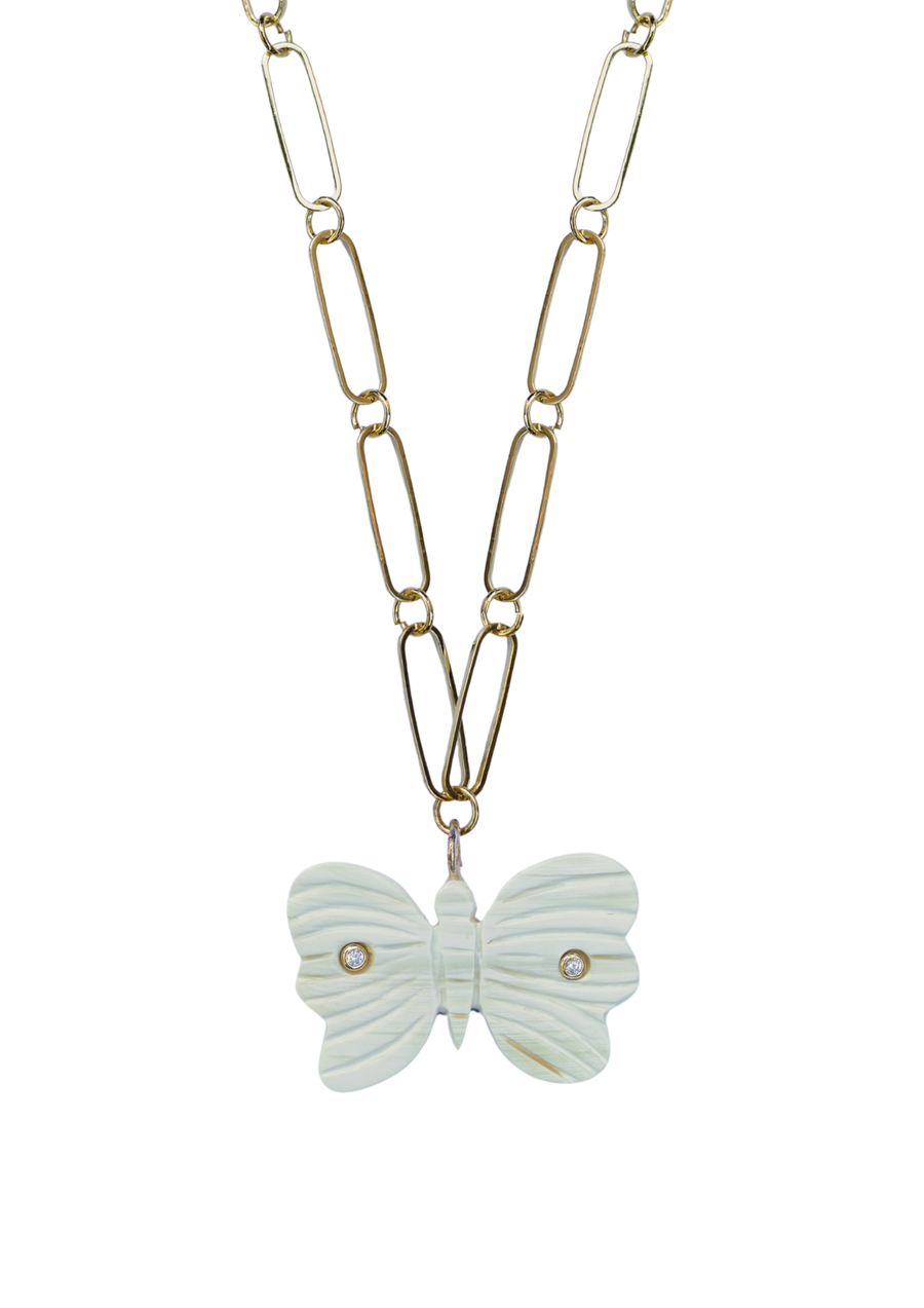 Butterfly Horn Embellished Charm