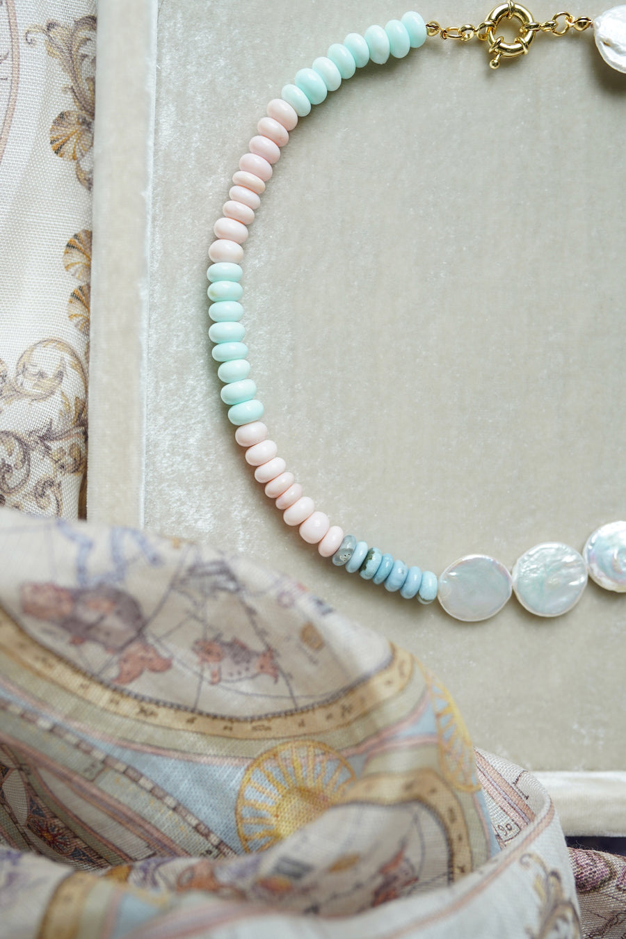 Anguilla Gemstone Bubblegum Necklace