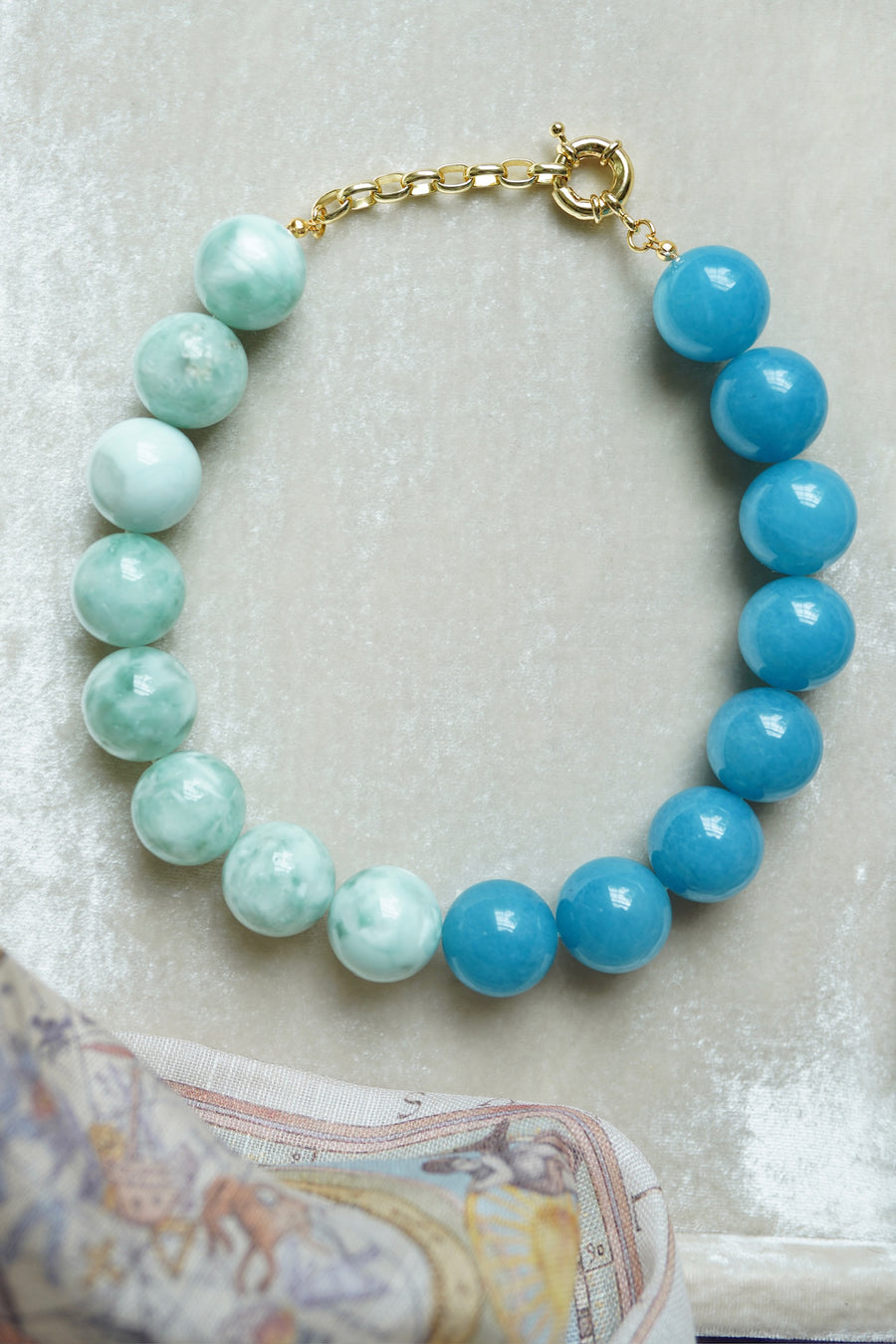 Maldives Gemstone Bubblegum Necklace