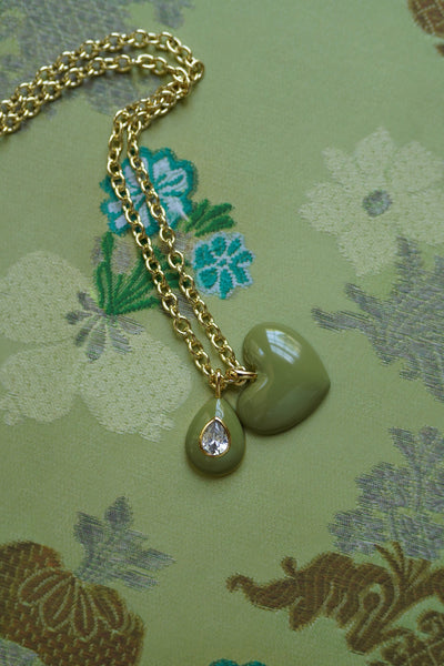 Sage Heart Charm
