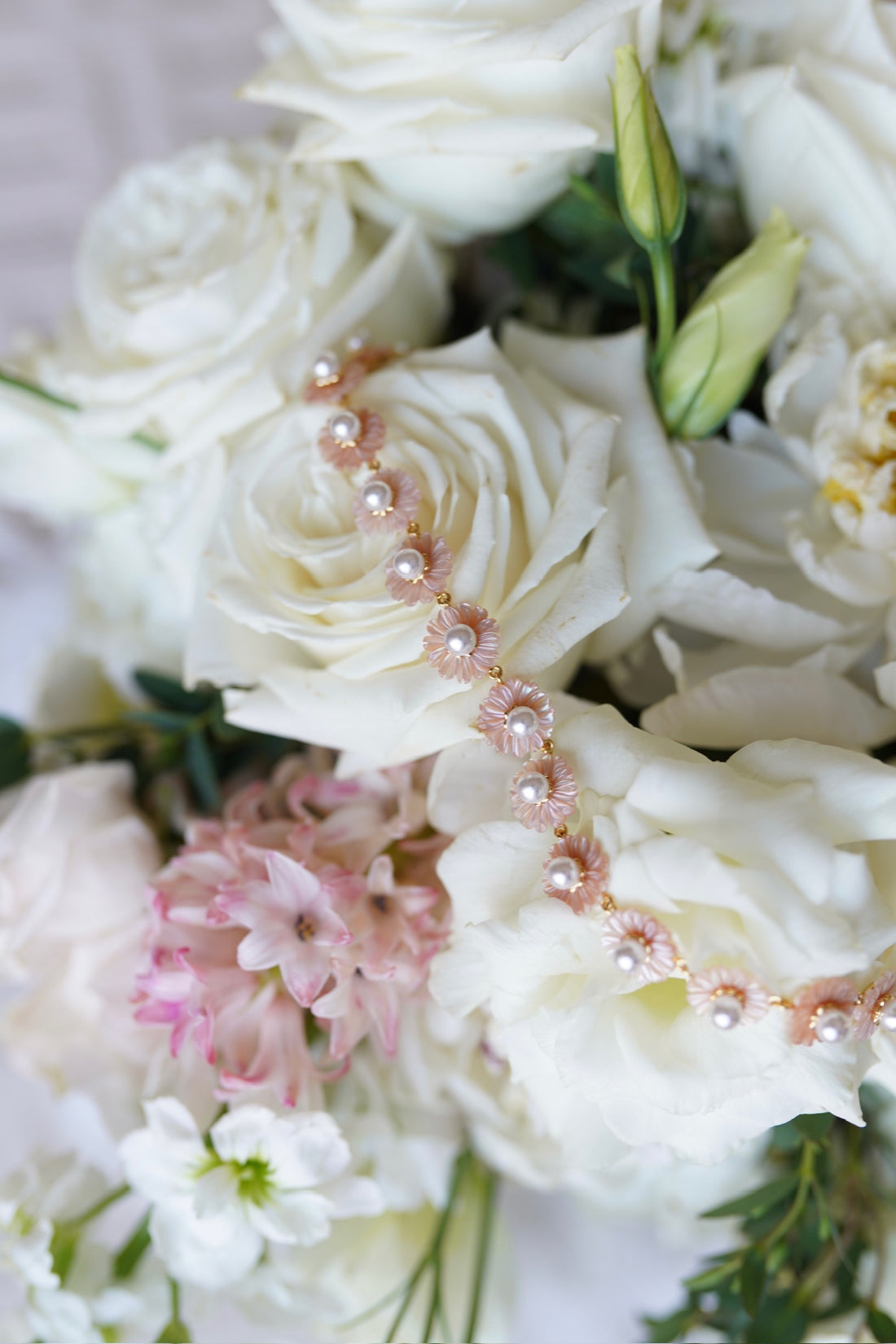 Petal Mother of Pearl Wildflower Necklace