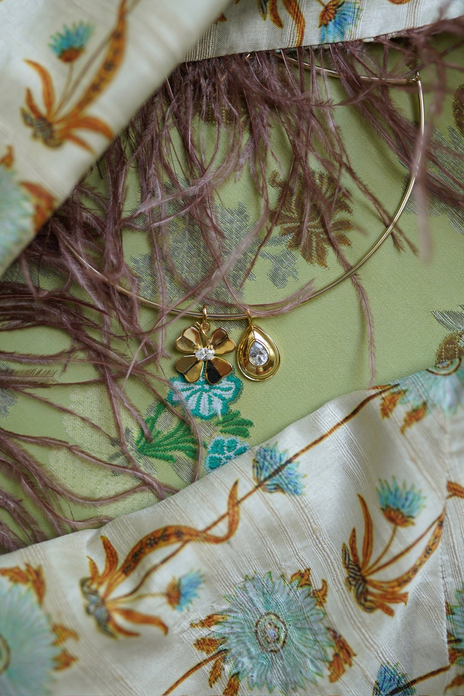 Golden Clover Charm