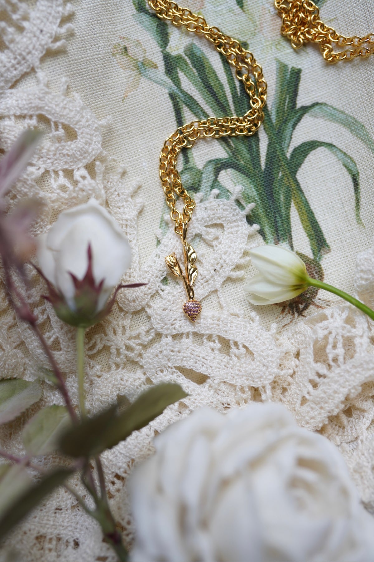 Embellished Radish Charm