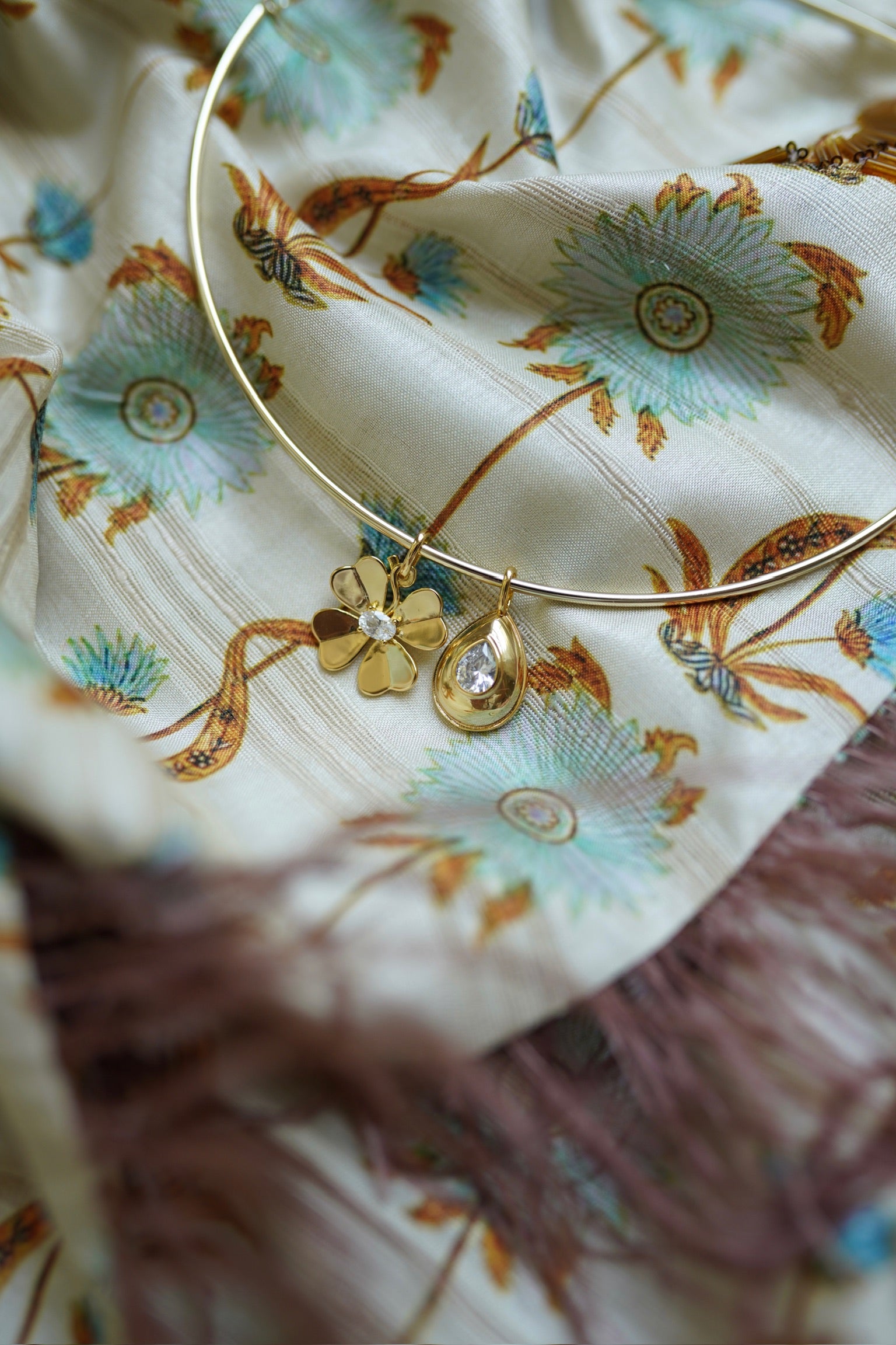 Golden Clover Charm