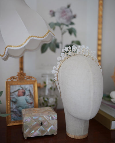 Mother of Pearl Chinoiserie Crown