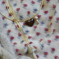 Mushroom Light Horn and Brass Charm