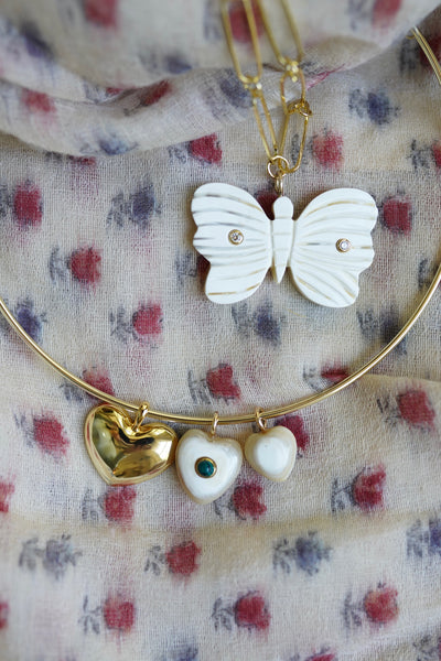 Butterfly Horn Embellished Charm