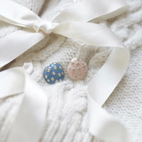 Mismatched Embellished Pebble Studs