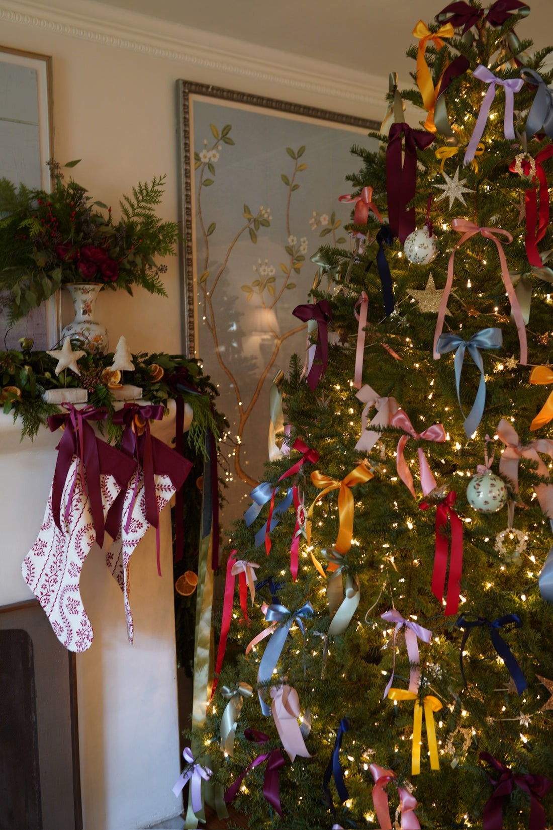 Multi-colored Christmas Bow Ornaments