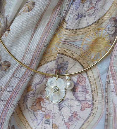 Mother of Pearl April Charm