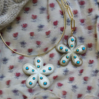 Daisy Embellished Horn Charm