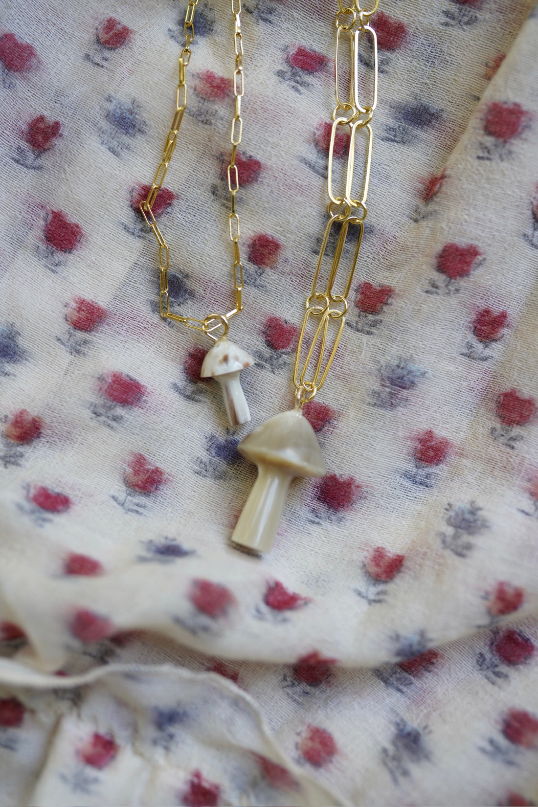 Mini Mushroom Horn Charm