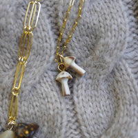 Mini Mushroom Horn Charm