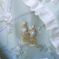 LIMITED EDITION: Embellished Flower & Golden Bird Cage