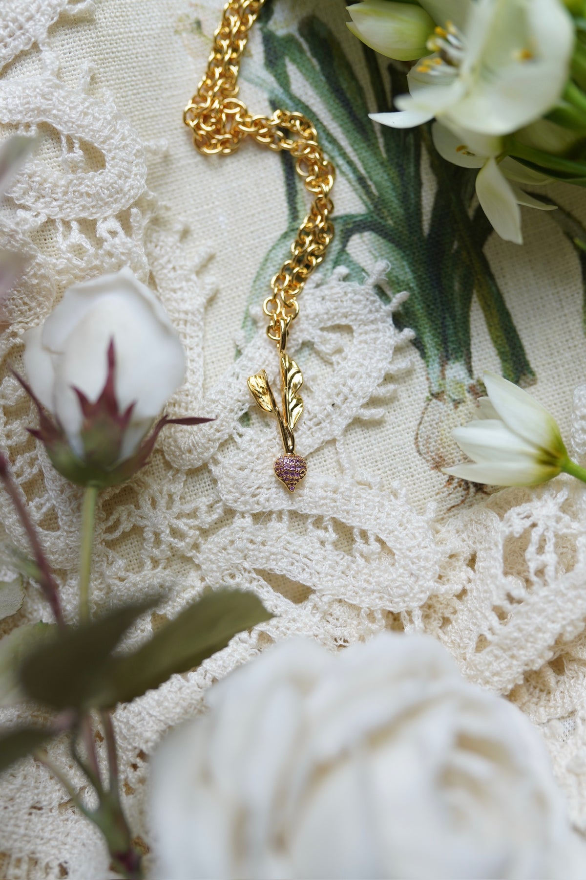 Embellished Radish Charm