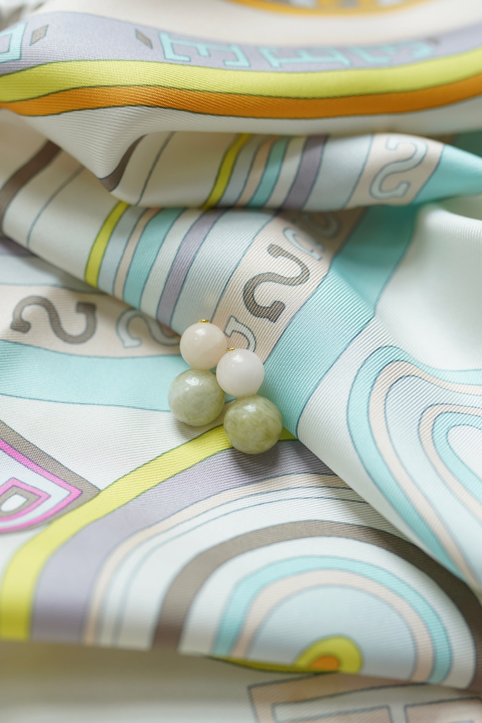 Palm Beach Gemstone Bubble Earrings