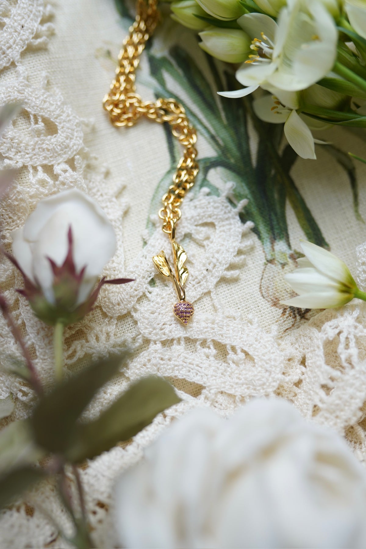 Embellished Radish Charm