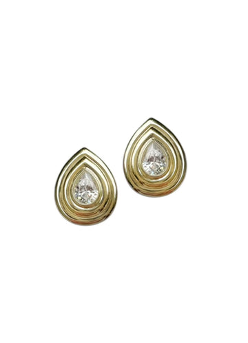 Golden RainDrop studs