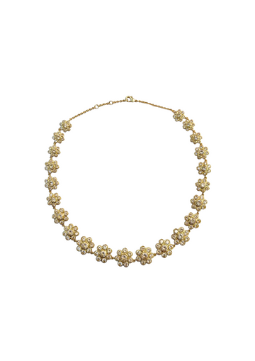 Bezel Flower Necklace