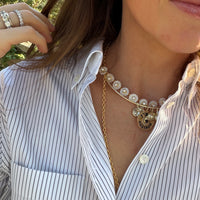 Mother of Pearl Wildflower Necklace