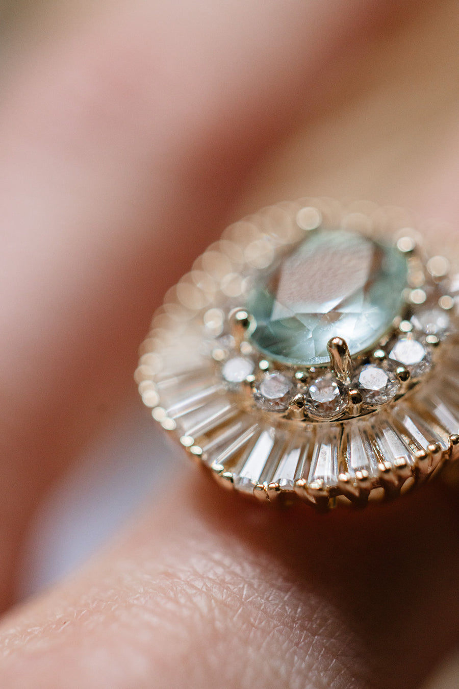 Paris Blue Ballerina Embellished Ring