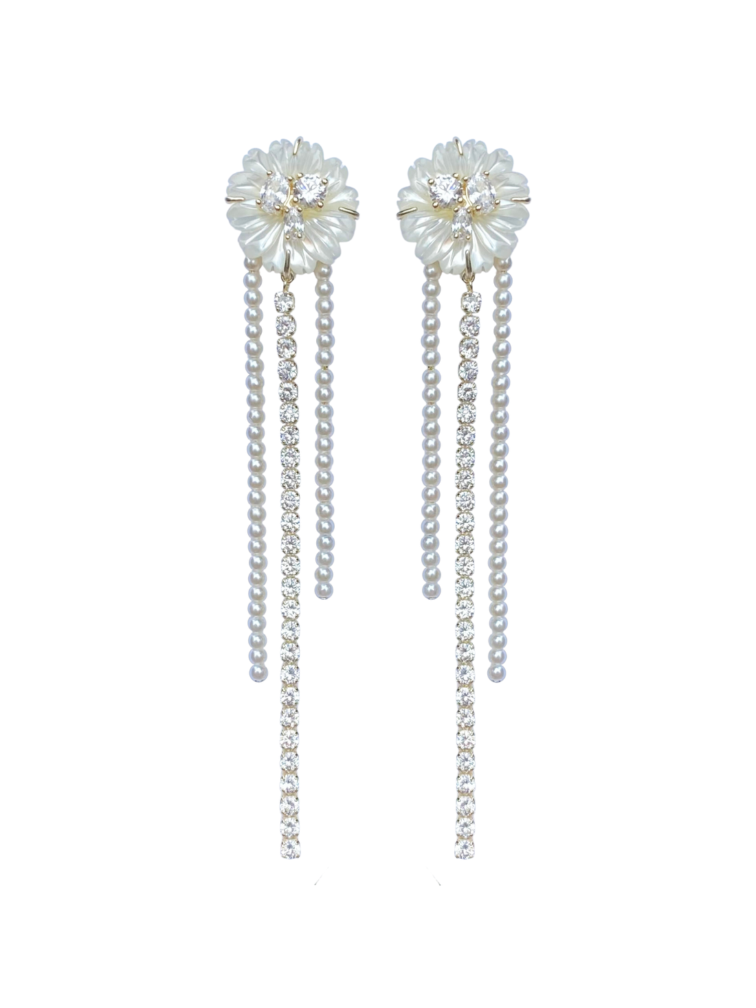 Mother of Pearl + Pearly & Embellished Tassels