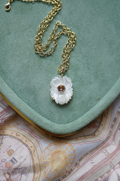 Mother of Pearl October Charm