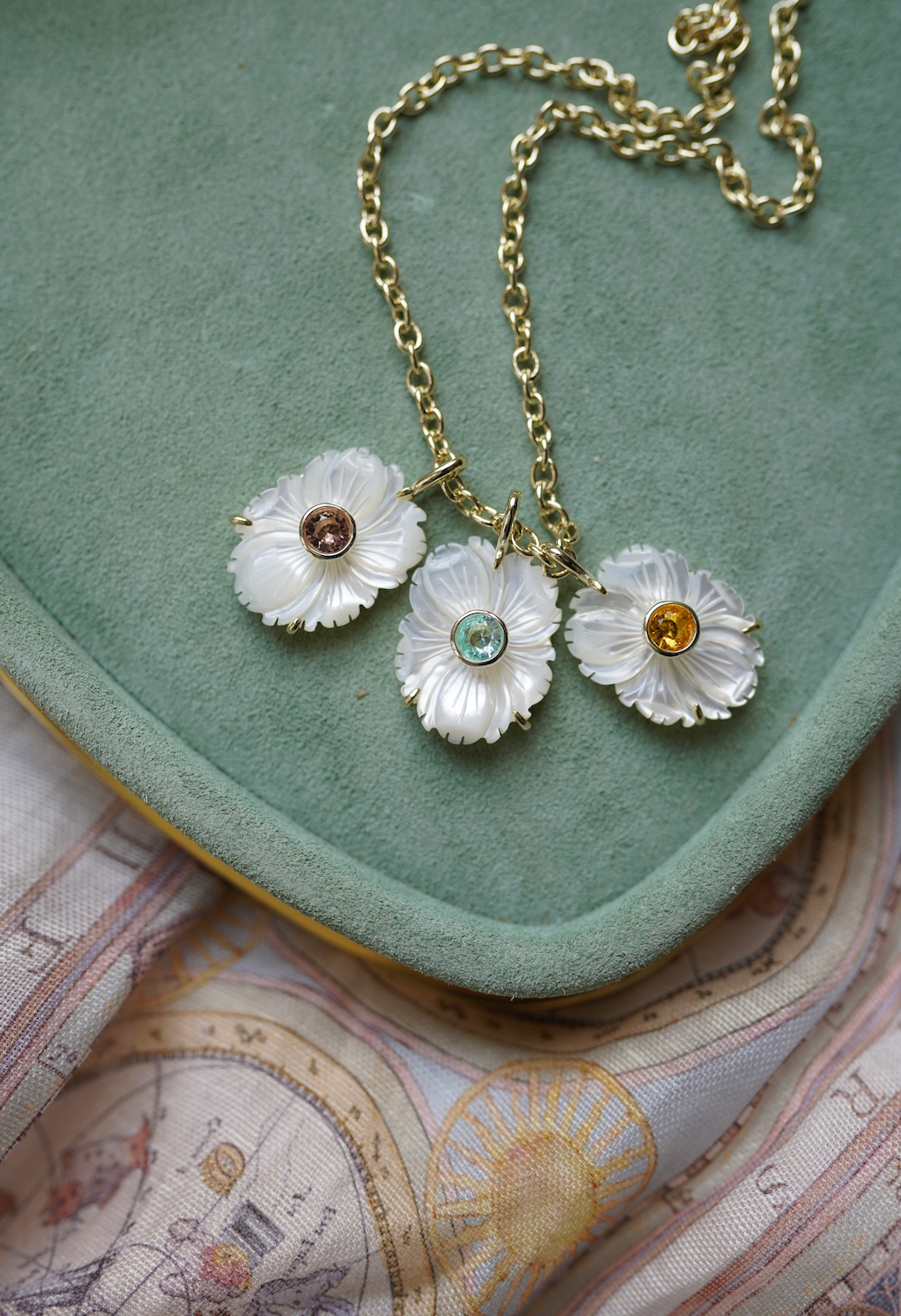 Mother of Pearl March Charm