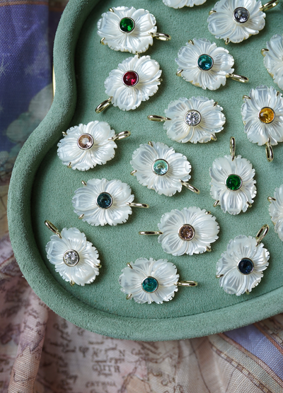 Mother of Pearl February Charm