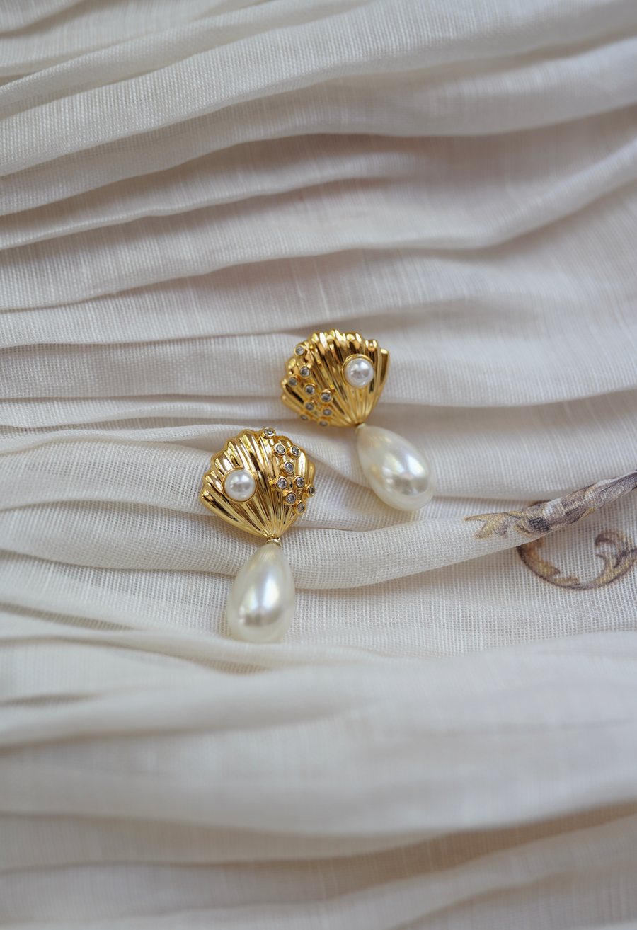 One of a Kind Shell and Pearly Drops