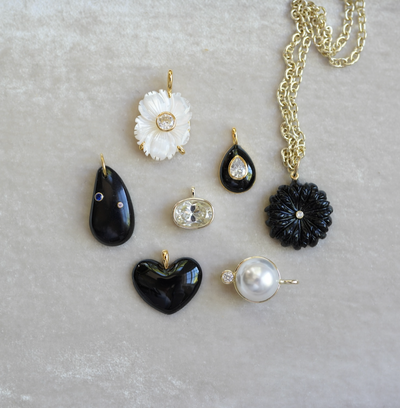 Noir Heart Charm