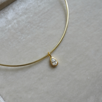 Teardrop Bezel Charm