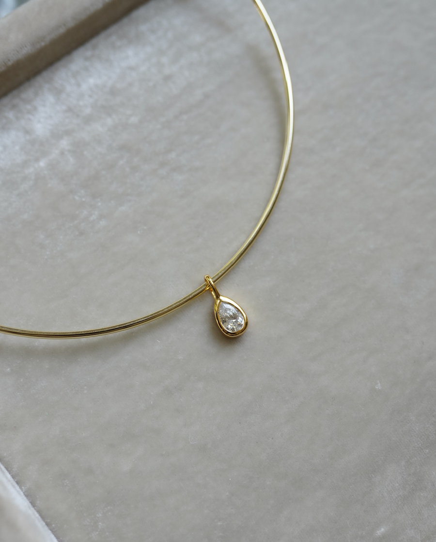 Teardrop Bezel Charm