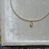 Teardrop Bezel Charm