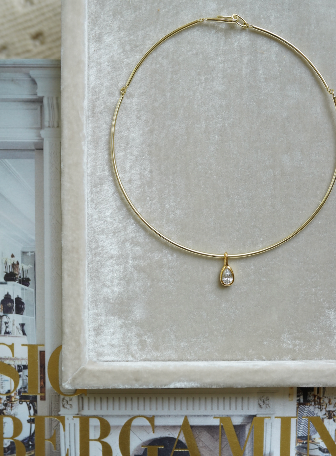 Teardrop Bezel Charm