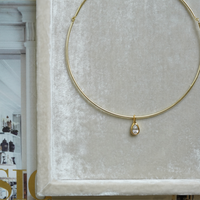 Teardrop Bezel Charm
