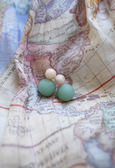 Palm Beach Gemstone Bubble Earrings