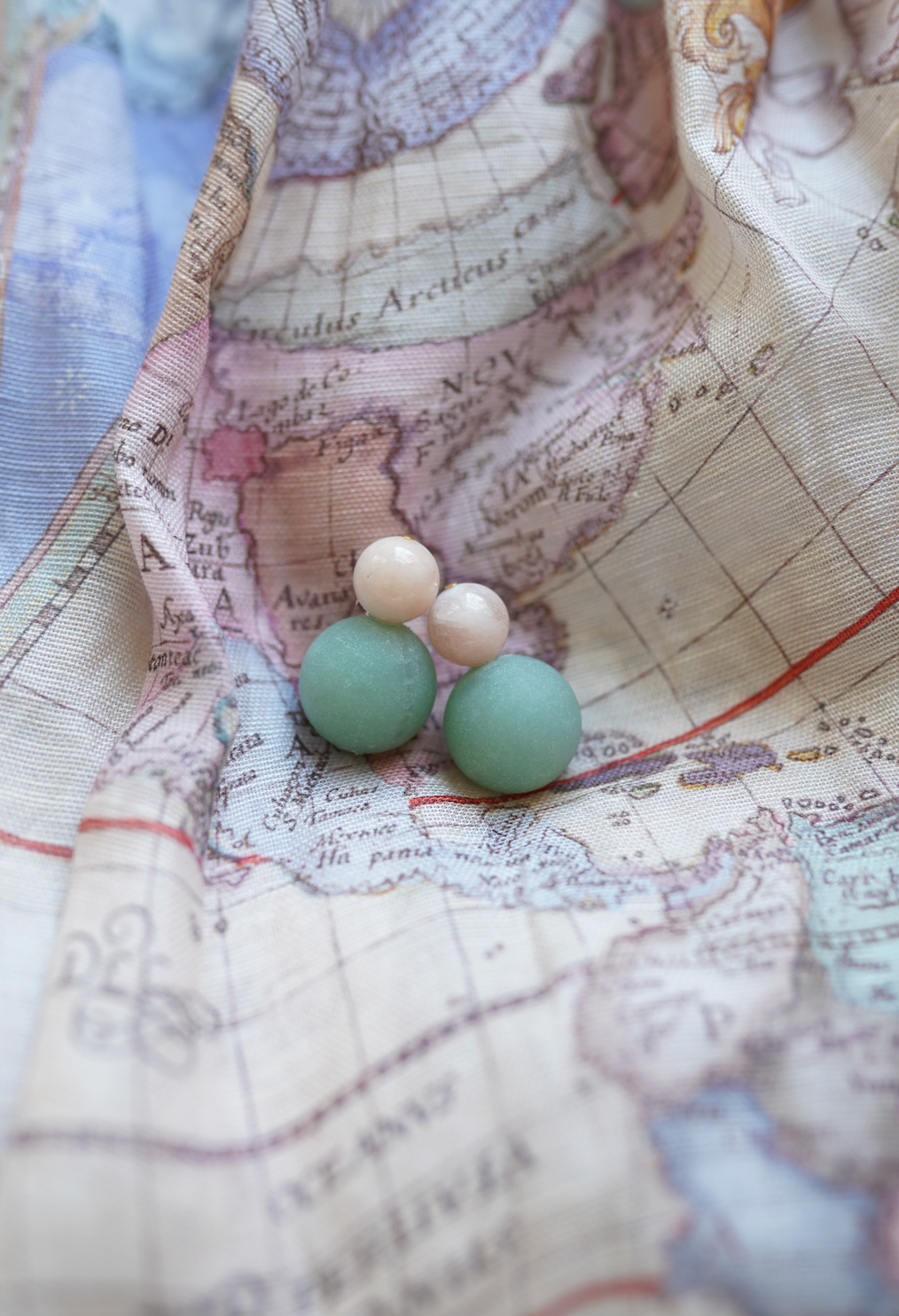 Palm Beach Gemstone Bubble Earrings