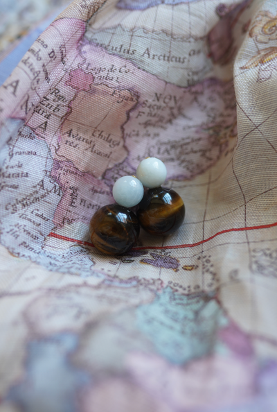 Greenwich Gemstone Bubble Earrings