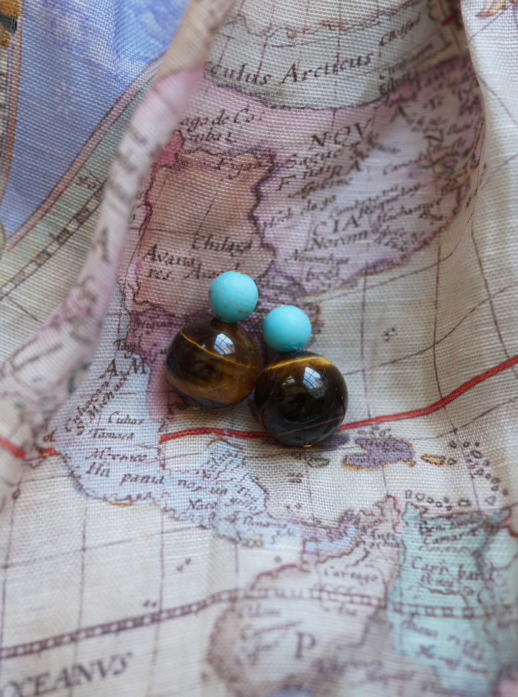 Central Park Gemstone Bubble Earrings