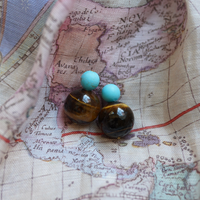 Central Park Gemstone Bubble Earrings