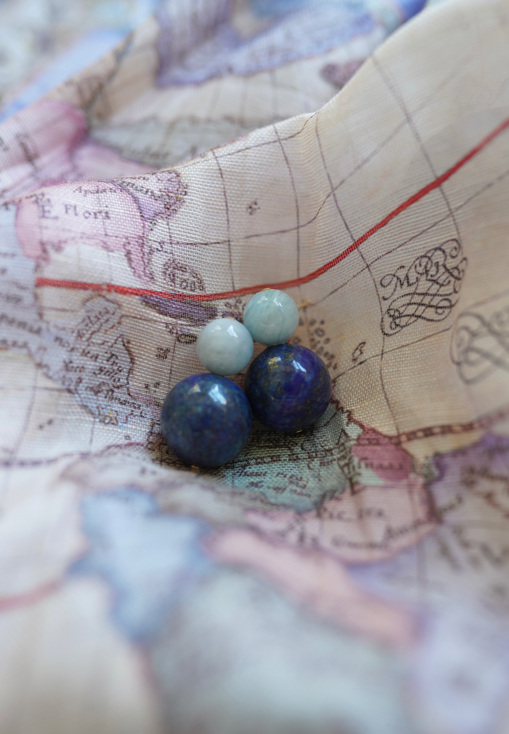 Gordes Gemstone Bubble Earrings