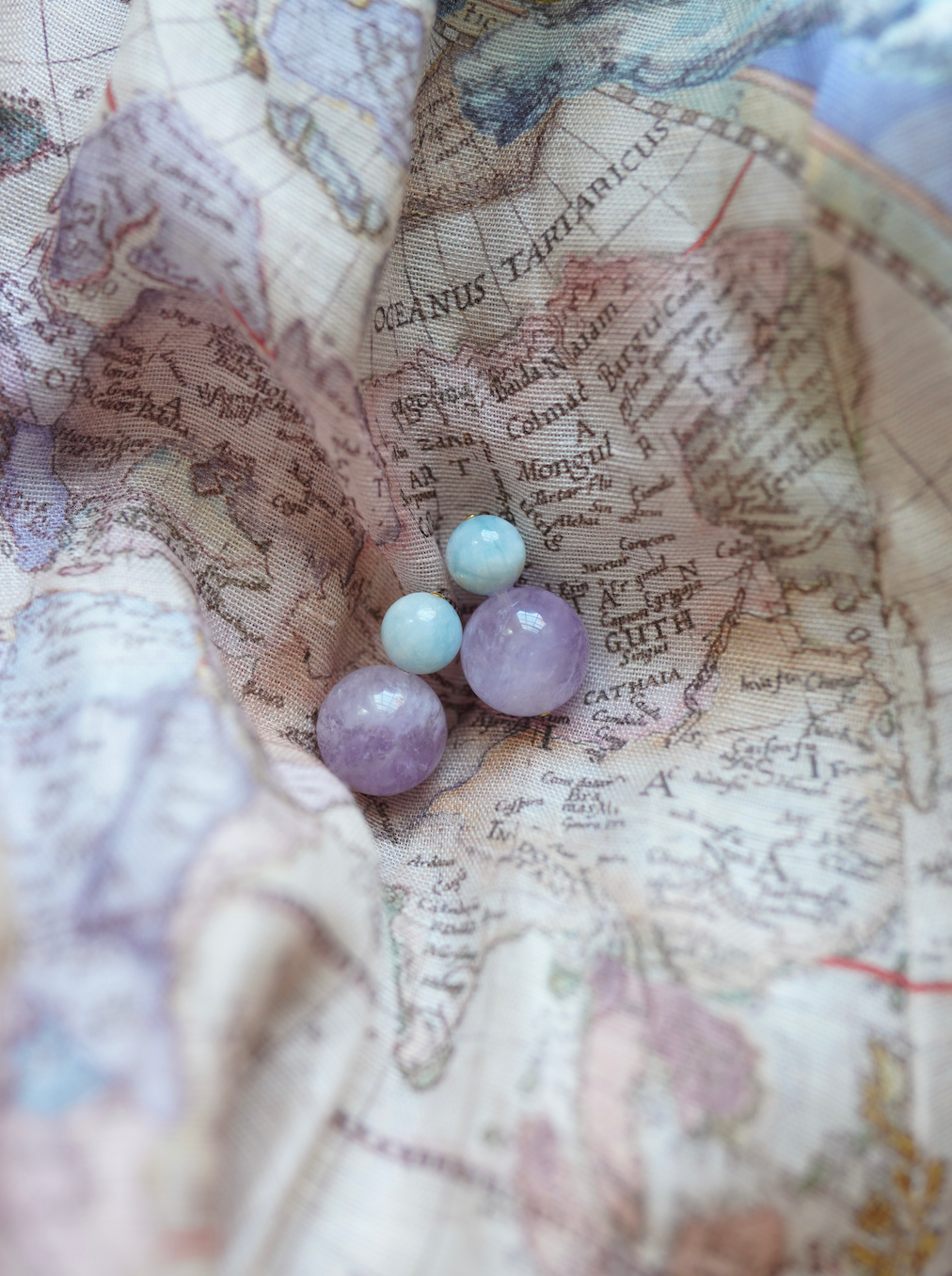 Tuileries Gemstone Bubble Earrings