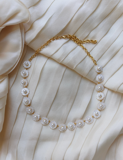 Mother of Pearl Wildflower Necklace