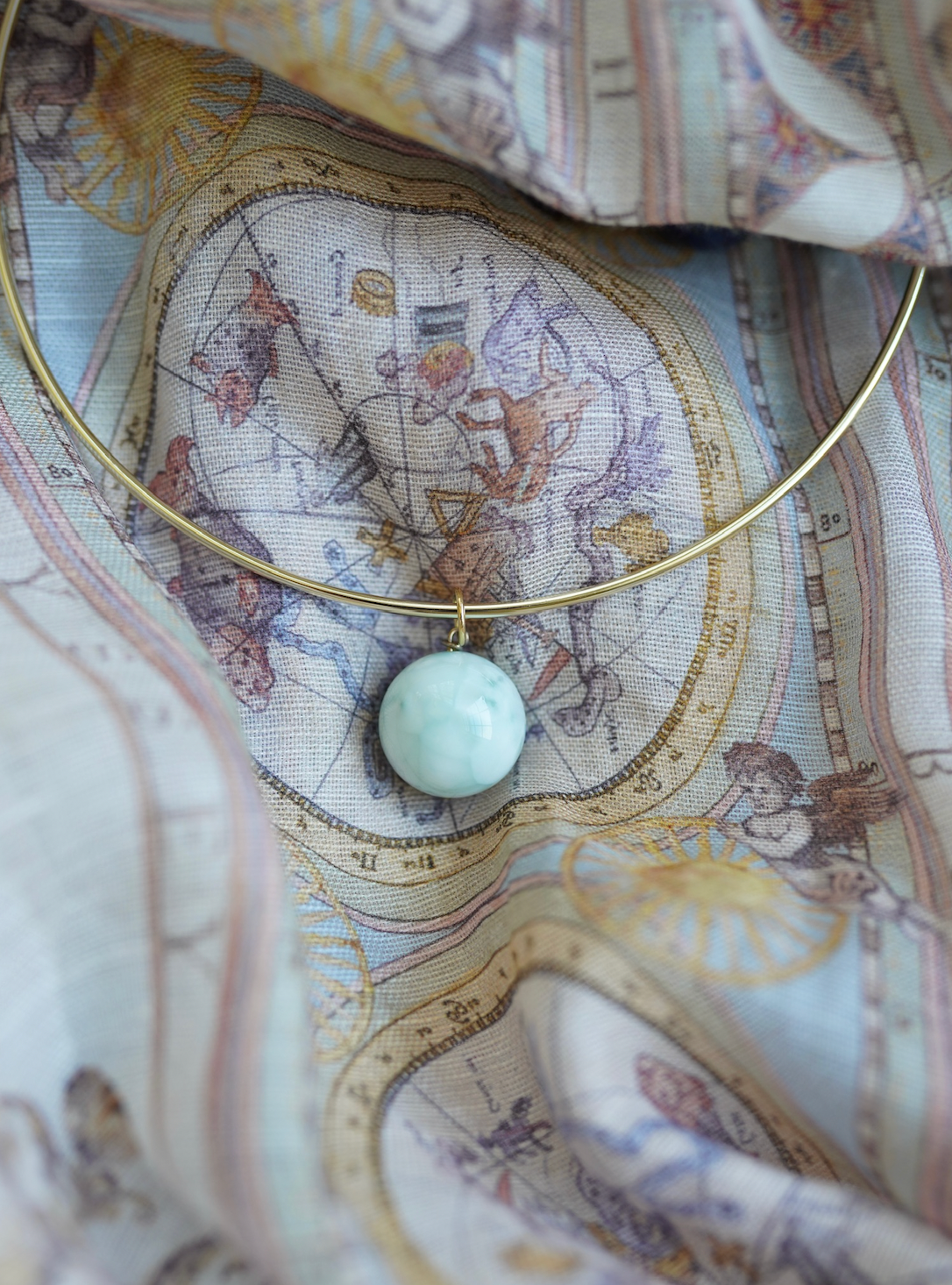 Green Moonstone Bubblegum Charm