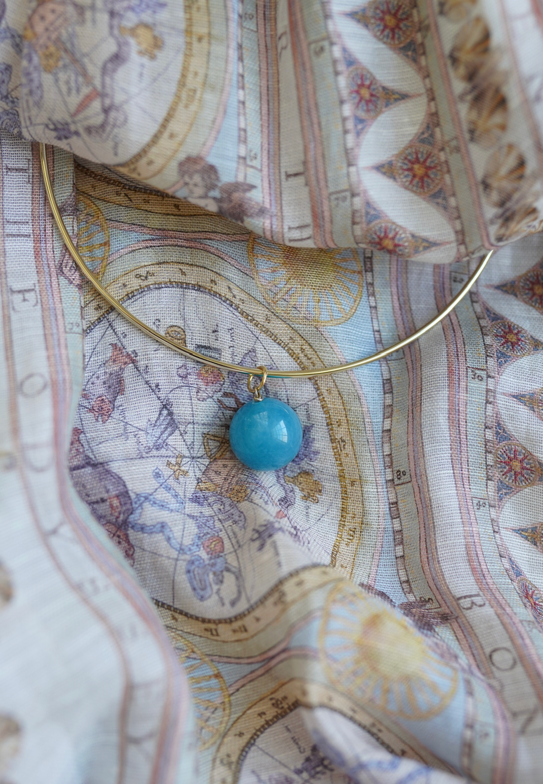 Blue Sponge Quartz Bubblegum Charm