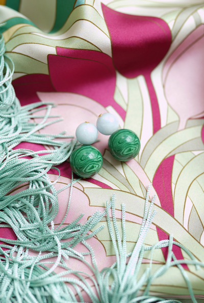 Sevilla Gemstone Bubble Earrings