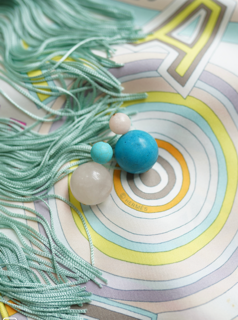 Lyford Gemstone Bubble Earrings