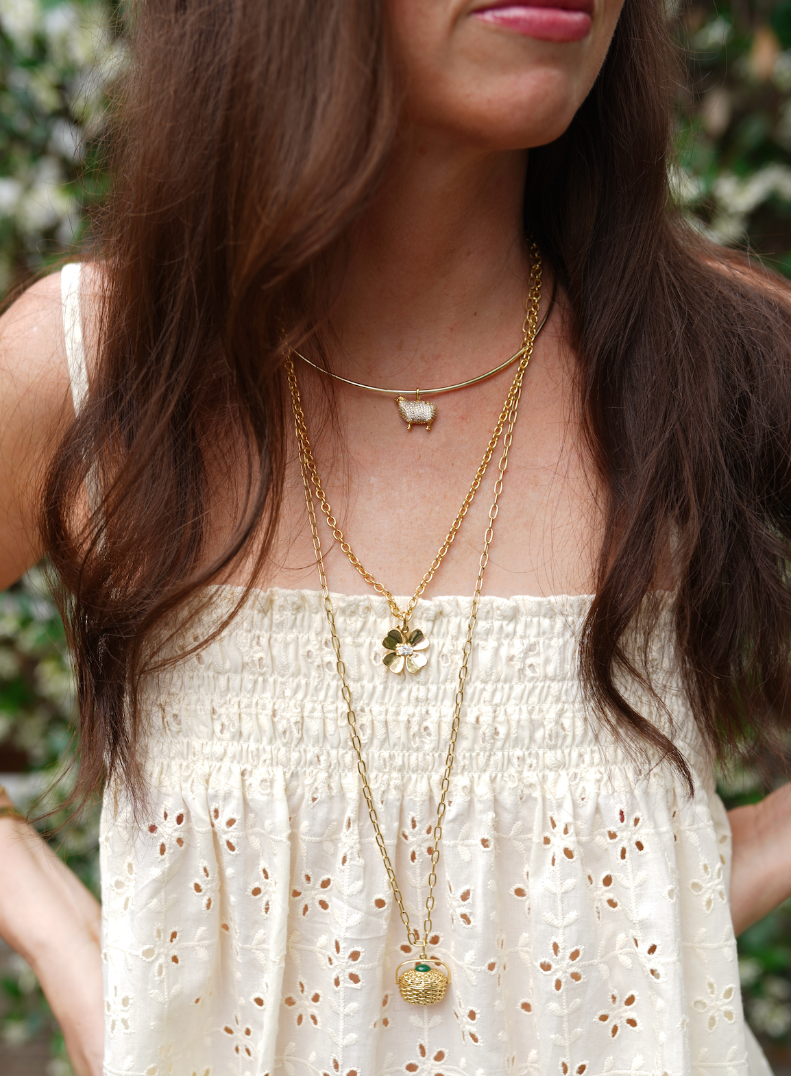 Golden Clover Charm